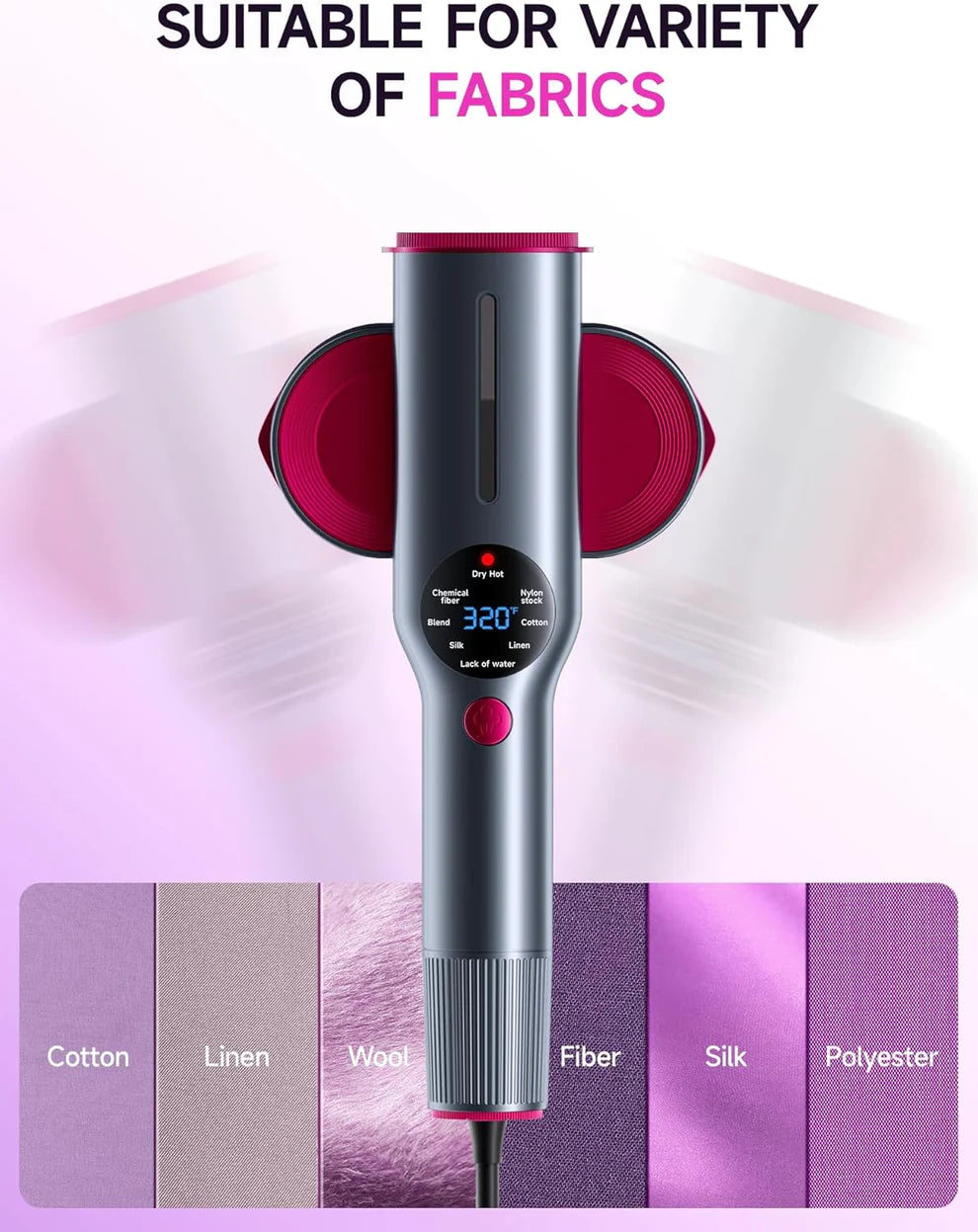 LazyFresh 2-In-1 Travel Steamer